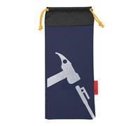 ANKROYU Pochette à Clous pour Marteau de Tente, Organisateur de Rangement en Tissu Oxford Robuste pour Camping randonnée équipement de Plein air Noir 36x16cm (Bleu Marine)