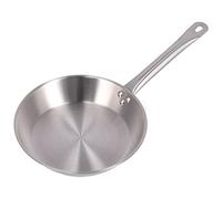 ANKROYU Poêle à frire professionnelle en acier inoxydable 304 antiadhésive avec poignée ergonomique, compatible lave-vaisselle et four, idéale pour la cuisine à domicile, argentée (280 * 50 mm)