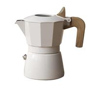 ANKROYU Poêle professionnelle Portable à Double vannes, cafetière électrique de Style Vintage en alliage d'aluminium pour Camping en plein air (Blanche)