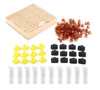 ANKROYU Poids léger en plastique pour élever des reines kit d'apiculture 110 tasses de cellules 12 blocs de barre de cellules 10 cages La reine de l'apiculture élevant des