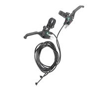 ANKROYU Poignée de guidon de frein de vélo en alliage d'aluminium de qualité supérieure, étanche, ergonomique, antidérapante, confortable, pour vélo électrique, scooter, noir, 13,5