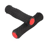 ANKROYU Poignées de Guidon de vélo en Silicone, antidérapantes, Ultra-légères et Confortables, Accessoires de Cyclisme durables pour VTT, vélo Pliant, Noir, Rouge, 125 mm, 22,2 m (Noir)