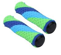 ANKROYU Poignées de Guidon de vélo en Silicone, antidérapantes, Ultra-légères et Confortables, Accessoires de Cyclisme durables pour VTT, vélo Pliant, Noir, Rouge, 125 mm, 22,2 m (Noir) (Rouge)