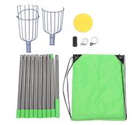 ANKROYU Pole de sélecteur de Fruits en Acier Inoxydable réglable avec Outil de Panier de récolte pour cueillir des Oranges Citrons Avocados et Autres Fruits d'arbre faciles à assem