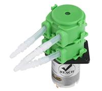 ANKROYU Pompe à Eau Liquide, Pompe à Eau Liquide à Double tête, Pompe péristaltique à Double tête, Pompe péristaltique pour Aquarium en Circulation (DC24V)