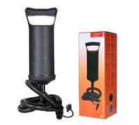 ANKROYU Pompe à Main Double Action Pompe à air Manuelle à Haut rendement avec 3 Buses Gonflage Rapide Portable Durable pour Matelas pneumatiques gonflables Jouets de Piscine Noir 3