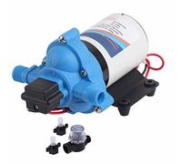 ANKROYU Pompe à membrane à pression d'eau 3,0 GPM DC 12 V/24 V Moteur électrique auto-amorçant à haut débit pour lavage de voiture, bateau, maison, jardin, pulvérisation, transfert (FAA-102-045-201