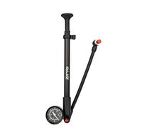ANKROYU Pompe d'amortisseur de vélo avec manomètre 300 PSI Pompe à air Haute Pression Valve Schrader pour Fourche Avant Suspension arrière VTT Alliage d'aluminium Noir 252385 mm