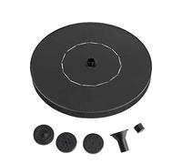 ANKROYU Pompe de fontaine d'eau flottante à énergie solaire avec 4 têtes de pulvérisation, débit de 180 L/H pour bassin de jardin, bain d'oiseaux, aquarium, décoration extérieure,