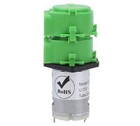 ANKROYU Pompe péristaltique à double tête, pompe de dosage de liquide de haute précision pour la culture hydroponique d'aquarium avec tube en silicone de 2x4mm, longue durée de vie (DC12V)