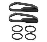 ANKROYU Porte-clés de Ceinture en Acier Inoxydable, Clip de clé de Ceinture à dégagement Rapide avec 4 Porte-clés pour Les gardes de sécurité de la Police, Les Agents chargés de l'