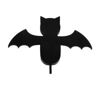 ANKROYU Porte-clés mural en forme de chauve-souris, multifonction, extensible, auto-adhésif, crochets pour décoration de maison, bureau, plastique 9,5 x 10,5 x 1,0 cm (Noire)