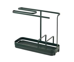 ANKROYU Porte-éponge organisateur de support élégant antirouille mural porte-éponge de cuisine pour évier salle de bain matériau en fer ABS poids 1000g
