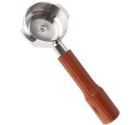 ANKROYU Porte-filtre commercial de 58 mm en acier inoxydable avec poignée en bois massif, outil d'extraction de thé expresso de qualité professionnelle pour baristas et cafés (Style 1)