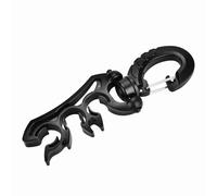ANKROYU Porte-tuyaux BCD avec Boucle à Clip, Organisateur de Tuyau de plongée PP en Acier Inoxydable, Pince à Tube Rotatif à 360 ° pour stabilisation de la jauge de régulateur, acc (Noir)