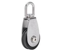 ANKROYU Poulie de roulement de Fitness en Acier Inoxydable, Double roulement, Roue en Nylon muet, Bloc de poulie de Rotation à 360° pour équipement de Gymnastique, câbles métalliqu