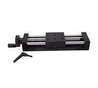 ANKROYU Précision Table coulissante linéaire Hand Créque Type de guidage DoveTail Guide de coupe de 150 mm Aluminium ALLIAGE Black Anodisé pour microscope Photographie Semiconducto