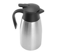 ANKROYU Premium Stainless Steel Thermal Coffee Carafe Large Capacity Press Type Thermal Kettle with One Click Water Outlet Ergonomic Design for Home Office Travel 304 Stainless Ste (Couleur en acier