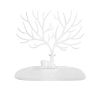 ANKROYU Présentoir à bijoux en forme de bois de cerf, porte-colliers et bracelets, organisateur en plastique de qualité supérieure et durable, idéal pour les magasins et la décorat (Blanche)
