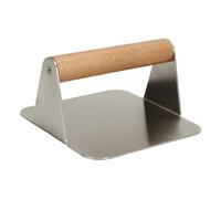 ANKROYU Presse à Hamburgers Smashed Burger Press Square Smash Burger Press Griddle Burger Smasher avec poignée Ergonomique en Bois pour Faire des galettes, des sandwichs et Plus en