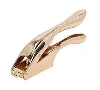 ANKROYU Presse-ail professionnel en alliage d'aluminium doré avec dents pour écraser l'ail, le gingembre, les noix, outil de cuisine polyvalent