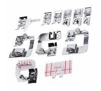 ANKROYU Pressoir Foot Hemming Hemled Stitch Stitch Machine de couture Machine à coudre de haute qualité PVC en acier inoxydable 11pcs pour la plupart des machines à coudre ménage