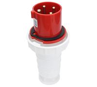 ANKROYU Prise industrielle à 4 broches, connecteur industriel en polypropylène à 4 broches, prise triphasée avec cuivre rouge, accessoires électroniques étanches Ip67 pour