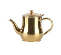 ANKROYU Professional Grade 500ml Stainless Steel Tea Coffee Kettle with Removable Mesh Filter Ergonomic Handle for Home Kitchen Restaurant Use BPA Proof (Or)