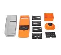 ANKROYU Professional Vegetable Chopper Dicer 5 Blades MultiFunction Food Processor for Fast Onion Potato Tomato Cutting Stainless Steel Sharp Blades Dishwasher Safe Compact Kitchen (Orange)
