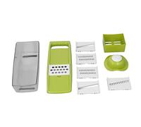 ANKROYU Professional Vegetable Chopper Dicer 5 Blades MultiFunction Food Processor for Fast Onion Potato Tomato Cutting Stainless Steel Sharp Blades Dishwasher Safe Compact Kitchen (Vert)