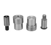 ANKROYU Professionnel Oeillet Moule Ensemble Grommet Die Snap Bouton Installation Outil Heavy Duty Acier Grommet Punch Kit Pour Vêtements En Cuir Artisanat Comprend 4 Composants de