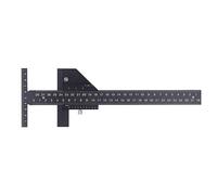 ANKROYU Professionnel T En Forme de Menuiserie Règle 280mm En Alliage D'aluminium Précision Outil de Mesure pour Charpentiers DIY Menuisiers avec Précis Échelle et Split Design