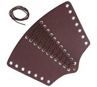 ANKROYU Protège-Bras réglable en Cuir PU pour Adultes, Protection de Poignet, Bracelet rétractable pour Moto, équitation, discothèque, Divertissement, Taille 10 x 7,3 Pouces