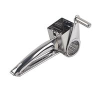 ANKROYU Râpe à fromage rotative manuelle en acier inoxydable de qualité supérieure, outil de cuisine polyvalent pour fromage, chocolat, légumes, 20,5 cm, matériau durable