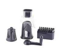 ANKROYU Râpe à fromage rotative, rouleau à main, légumes en acier inoxydable, trancheuse multi-lames pour la cuisine, préparation des aliments, Fruits et noix, taille 27,5x11,7x12