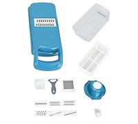 ANKROYU Râpe à légumes Dicer Cutter Outil de cuisine multifonctionnel en acier inoxydable pour hacher, trancher, râper les légumes en dés avec 14 accessoires