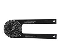 ANKROYU Rapporteur d'angle en alliage d'aluminium pour le travail du bois, outil de mesure 0 à 360 degrés avec haute précision pour les charpentiers, les ouvriers de la constructio