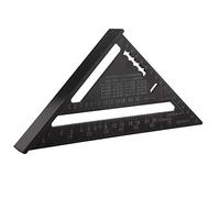 ANKROYU Rapporteur Triangulaire, 17,8 Cm Métrique/pouce En Alliage D'aluminium Noir Oxydé Toit Guide De Disposition du Rapporteur Trigonal Pour la Mesure(British system)