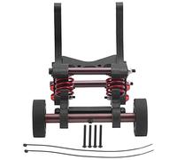 ANKROYU RC RC Double Wheel Spring Roues Pièces de mise à niveau lourdes avec roulements métalliques pour Traxxas Xmaxx 1/5 RC Truck 120 mm Distance de pneus accessoires (Noir)