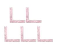 ANKROYU Règle de couture professionnelle en forme de L en plastique règle de mesure à échelle claire de haute précision pour les tailleurs de couture bricolage couture 5 pièces