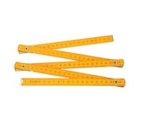 ANKROYU Règle pliante en bois double face, bâton de mesure de précision de 1 mètre pour menuisiers, projets de travail du bois et de bricolage, règle pliable compacte portable avec