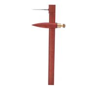 ANKROYU Règle professionnelle de coupe de poterie en argile, boussole en céramique en acier inoxydable, outil de coupe de cercle avec manche en bois pour les artistes, l'artisanat