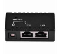 ANKROYU Répartiteur POE Adaptateur d'injecteur Power Over Ethernet 10 100 Mbps Conception compacte Haute Vitesse Compatible avec Le Port LAN POE Standard pour Les appareils réseau (Noire)