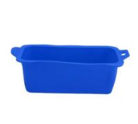 ANKROYU Revêtement de Tasse à Graisse en Silicone, réutilisable, étanche, pour Gril Thermique, collecteur de Graisse, Plateau pour Barbecue, Camping, Cuisine en Plein air (Bleue)