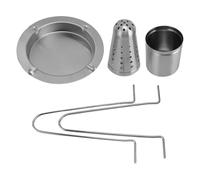 ANKROYU Rôtissoire Verticale pour Poulet en Acier Inoxydable, Support Amovible pour rôtissoire pour Poulet, Dinde, pour Barbecue en Plein air, Portable et Facile à Nettoyer pour Le