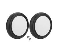 ANKROYU Roues Arrière de Poussette, Roues en Caoutchouc Universelles pour Poussette, Pièces de Rechange(1 Paire de Roues arrière)