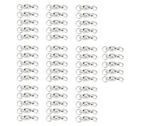 ANKROYU Roueur à billes Swivels Connecteur haute résistance Areau en acier inoxydable Solid Soudd Baril Swivels Saltwater Eaux de pêche en eau douce ACCESSOIRES DE PACK 50 PCS (3#)