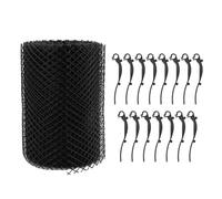 ANKROYU Rouleau de maille de protection de gouttière en plastique, filet filtrant à feuilles robuste, empêche le colmatage pour les systèmes de drainage domestiques, 18 cm x 8 m, a
