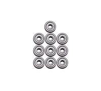 ANKROYU ROULEMENTS À BILLES À GORGE PROFONDE MÉTAL SCELLÉ EN CAOUTCHOUC MINIATURE 10PCS ROULEMENT EN ACIER À FAIBLE BRUIT LONGUE DURÉE DE VIE POUR IMPRIMANTES ET MACHINES 4MM X 12M