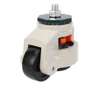 ANKROYU Roulette à tige de nivellement robuste de 75 mm à hauteur réglable, roulette filetée M16 pour établi, armoire, meubles, équipement industriel, alliage de nylon PA, construc